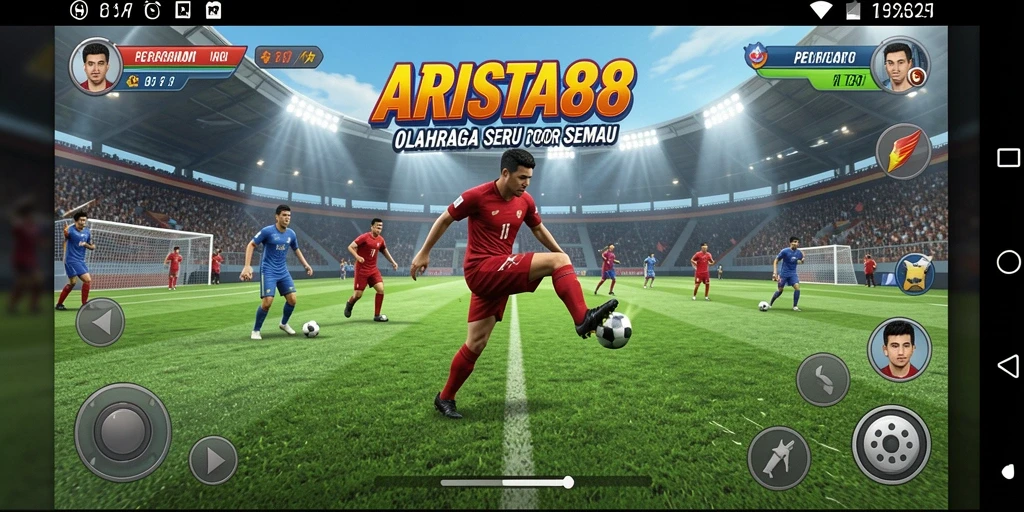 Gameplay seru ARISTA88 yang menampilkan aksi olahraga langsung.
