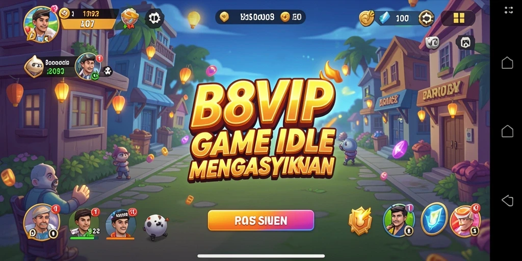 Tampilan gameplay B8VIP dengan elemen Idle yang menawan.