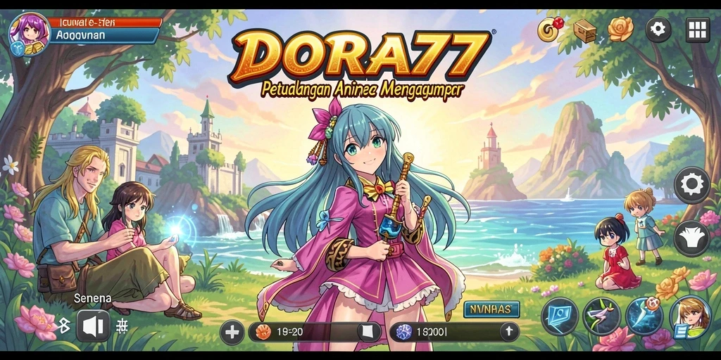 Tangkapan layar menampilkan aksi seru dari gameplay DORA77.
