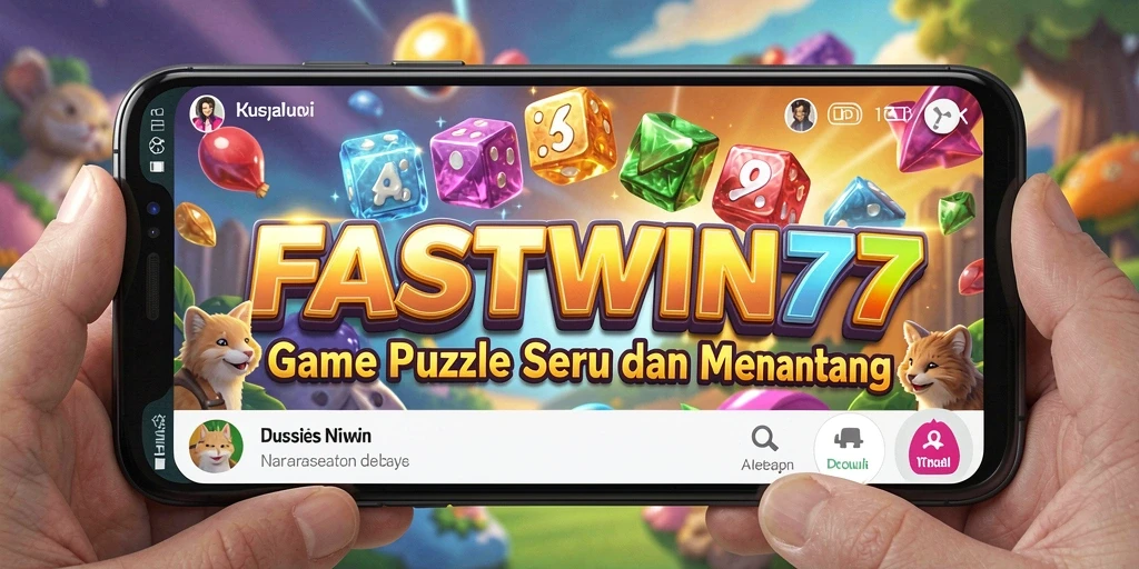 Tangkapan layar utama dari FASTWIN77 menampilkan gameplay Puzzle yang menantang dan interaktif.