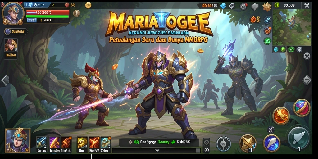 Tampilan gameplay epik di dunia <strong>MARIATOGEL</strong> yang luas.