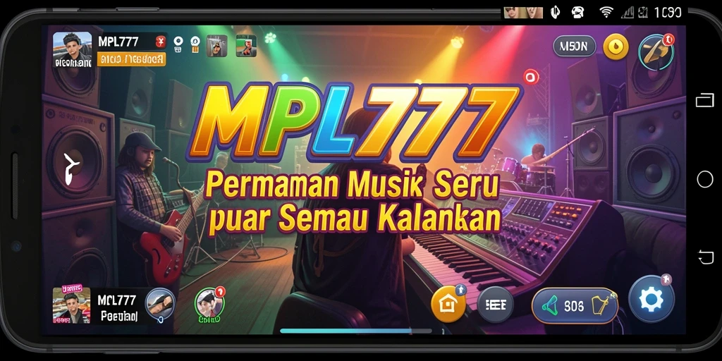 Tampilan gameplay seru di MPL777 dengan berbagai tantangan musik.