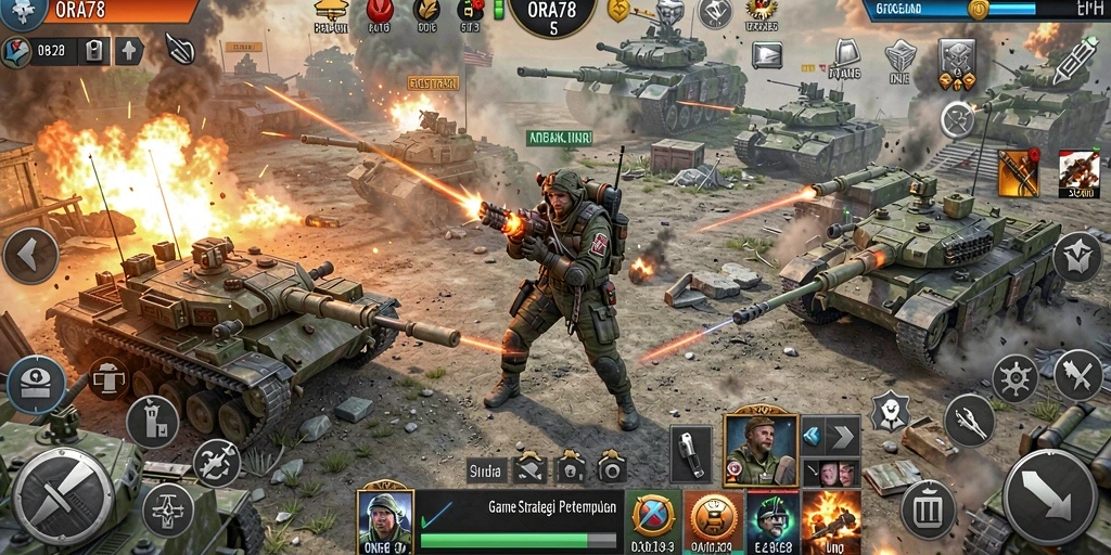 Gameplay menarik dalam ORA78 dengan strategi pertempuran mendalam.