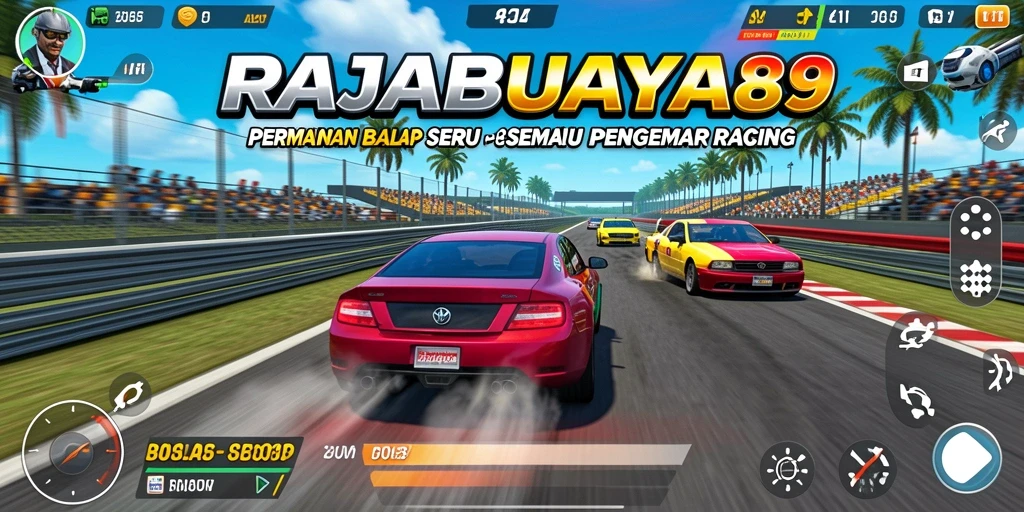 Tampilan menarik gameplay balap di RAJABUAYA89.
