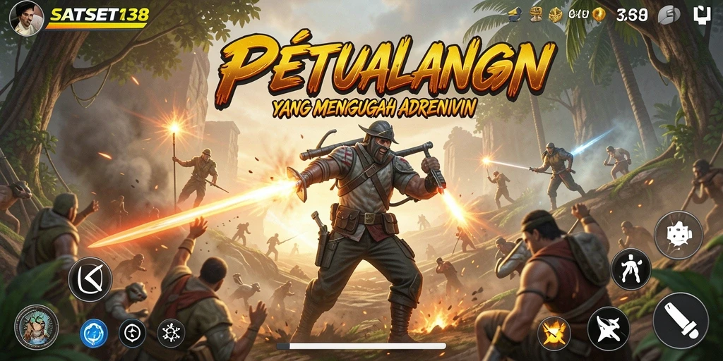 Screenshot utama gameplay SATSET138 yang menampilkan aksi seru.