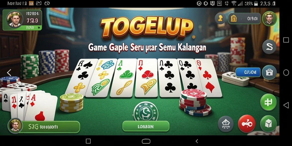 Tampilan gameplay Gaple yang seru dan interaktif.